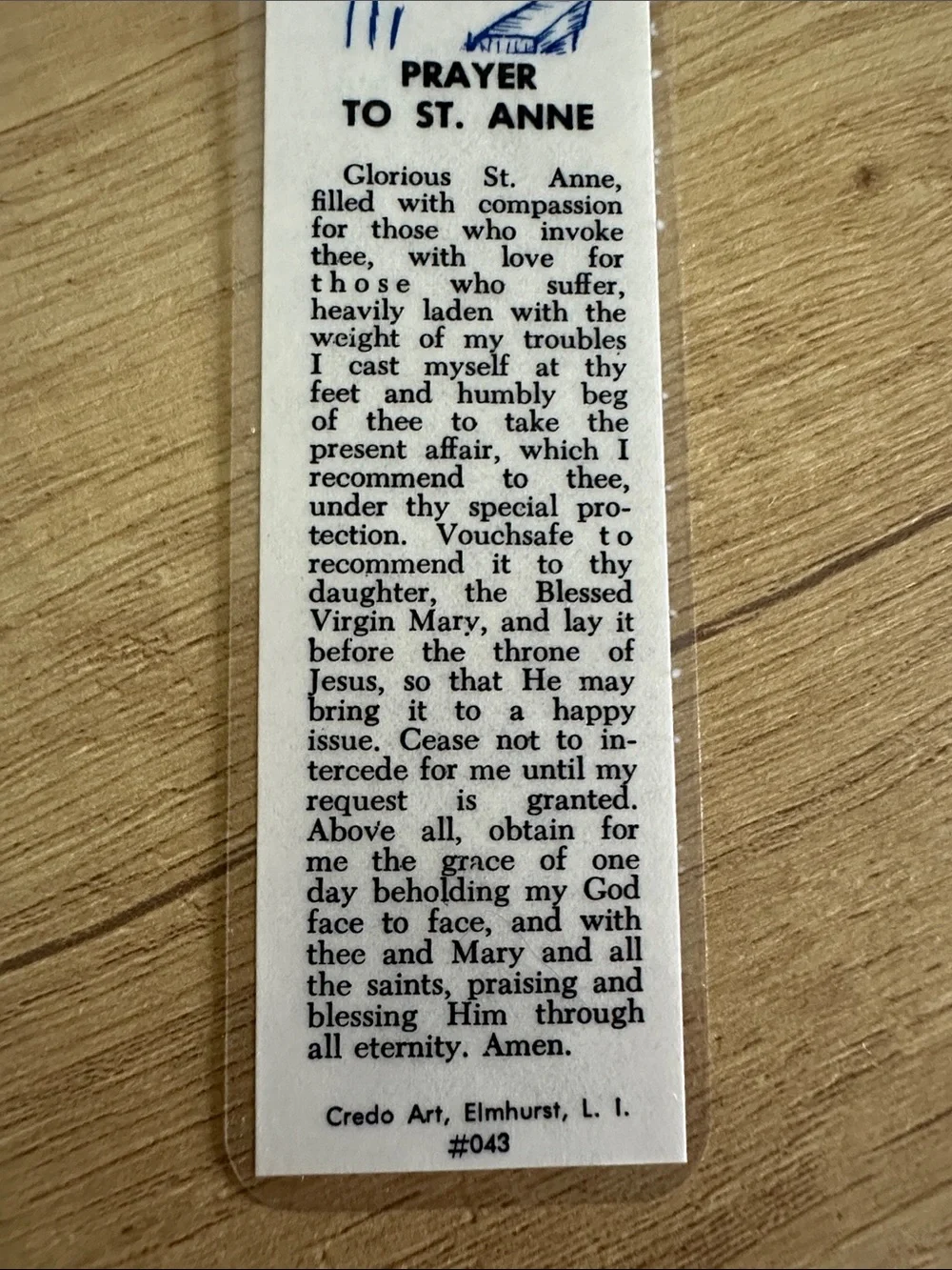 Prayer to St. Anne Bookmark